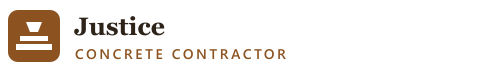Justice Concrete Contractor logo
